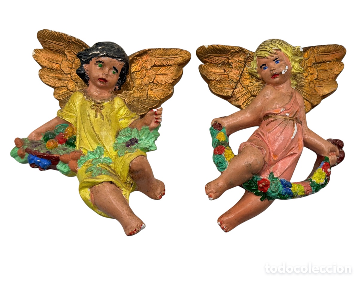 Oggetti Antichi: Antiguas Figuras de &Aacute;ngeles