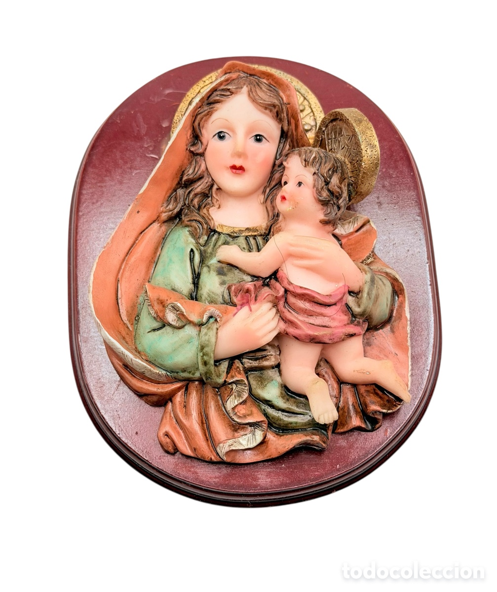 Antiguidades: Figura de La Virgen con El Ni&ntilde;o