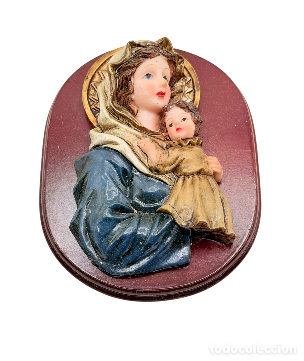 Antiquit&eacute;s: Figura de La Virgen con El Ni&ntilde;o