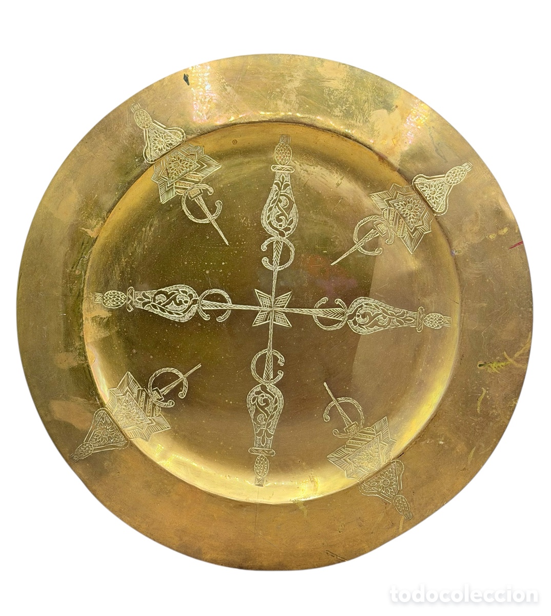 Antig&uuml;edades: Antigua Bandeja de Lat&oacute;n