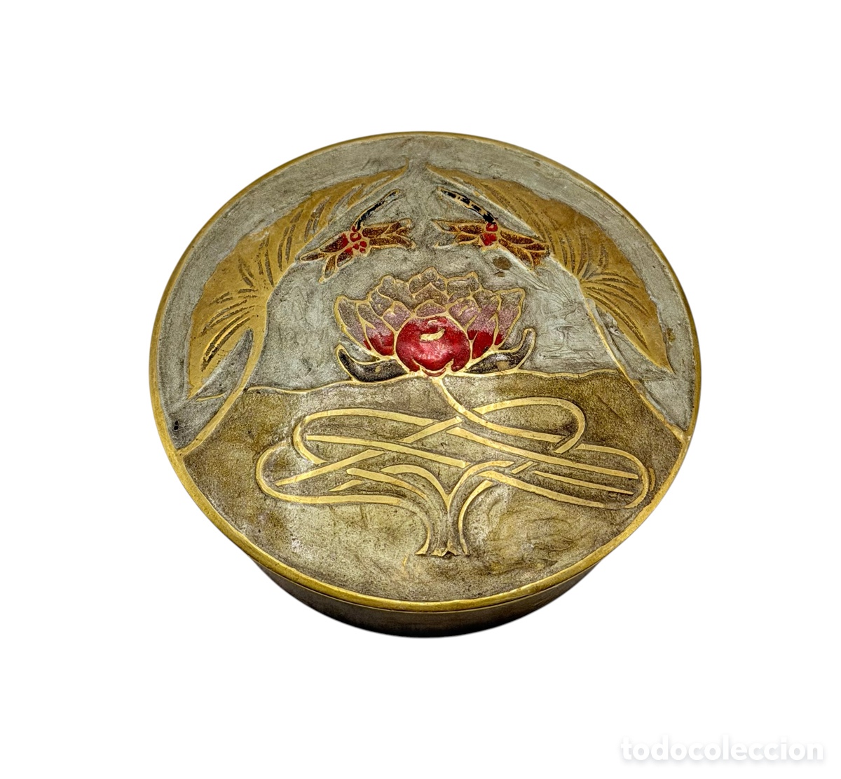 Antig&uuml;edades: Antigua Caja de Lat&oacute;n