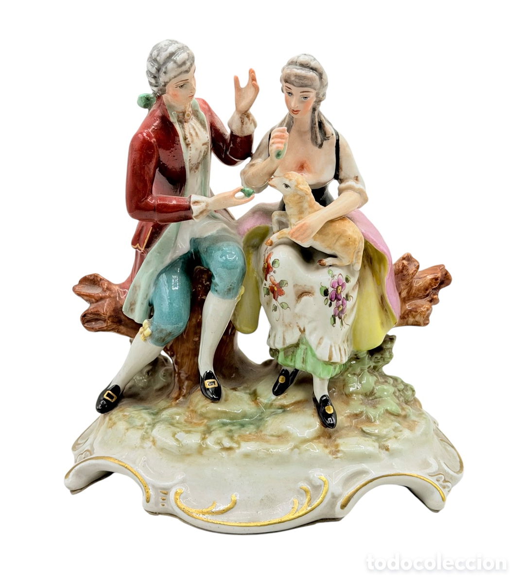 Antiguidades: Antigua Figura de Porcelana