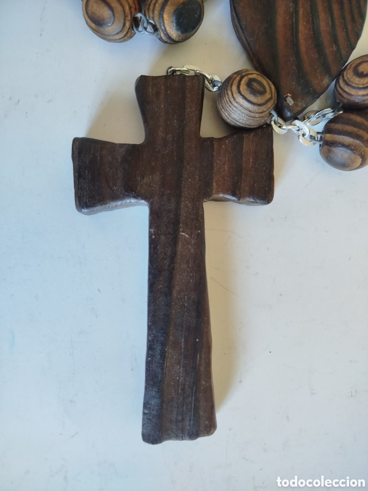 Antig&uuml;edades: ROSARIO DE MADERA GRANDE. - Foto 2