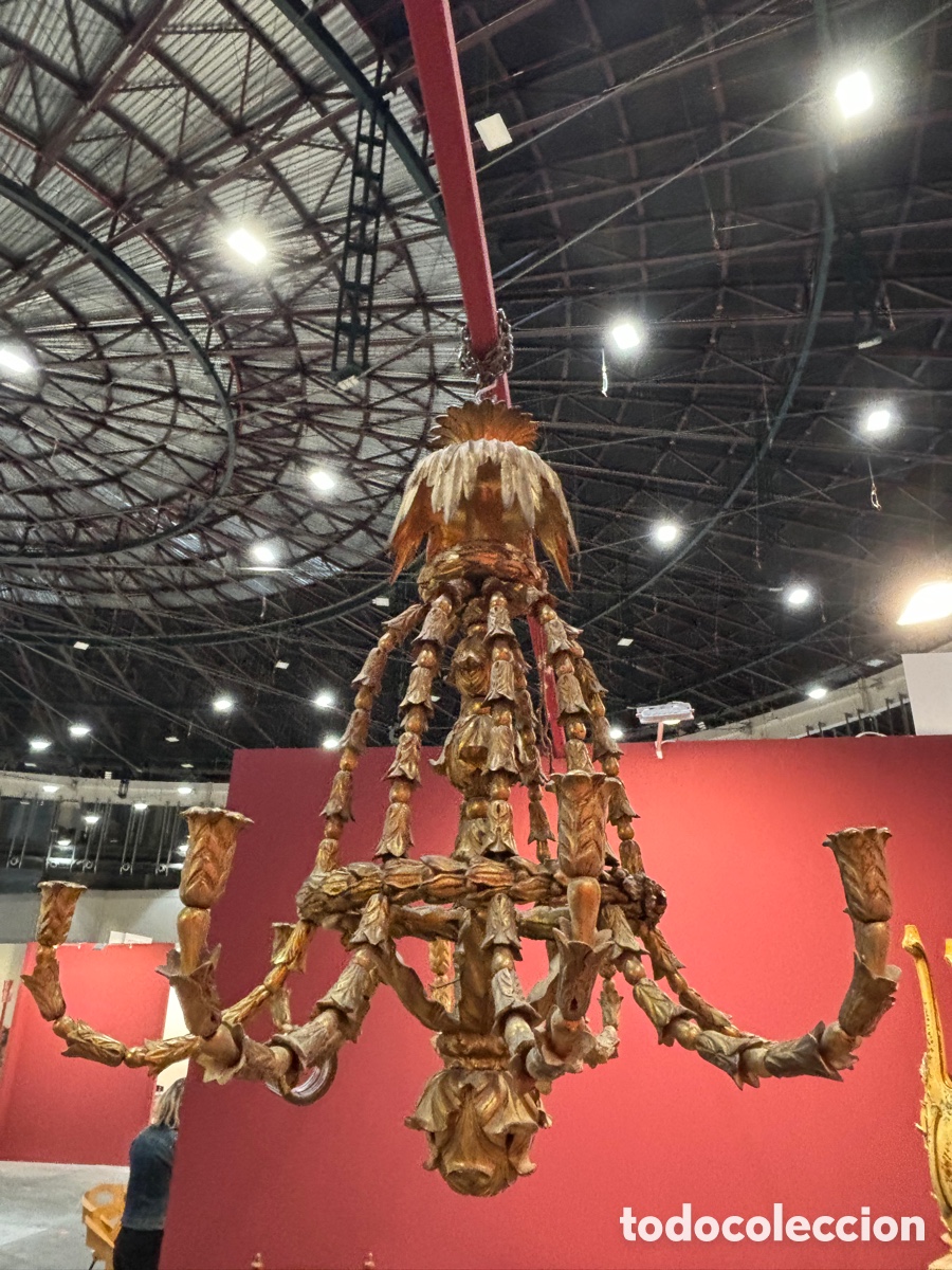 Antig&uuml;edades: Lampara tipo &ldquo;Ara&ntilde;a &ldquo;. S.XIX - Foto 1