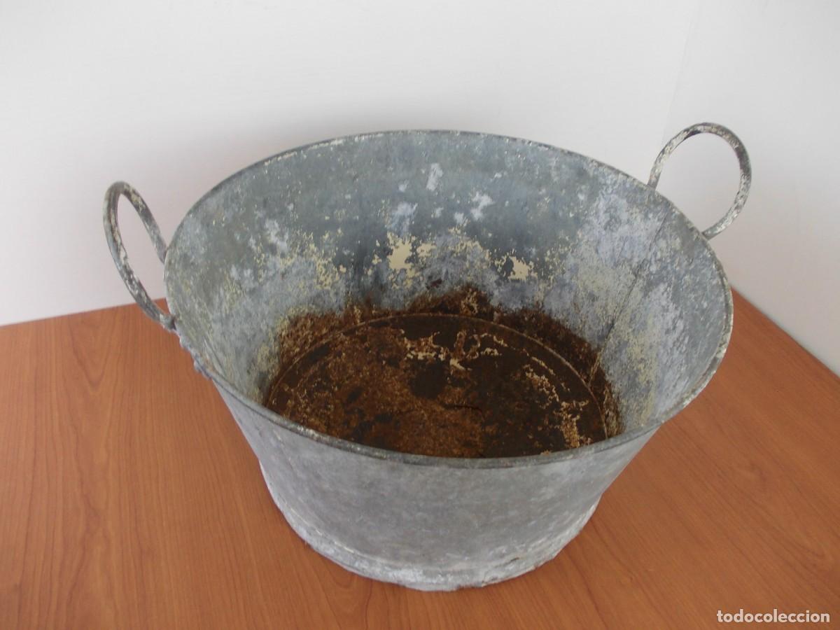 Antig&uuml;edades: Barre&ntilde;o zinc galvanizado antiguo tina &oacute;xido vintage rustico decoraci&oacute;n