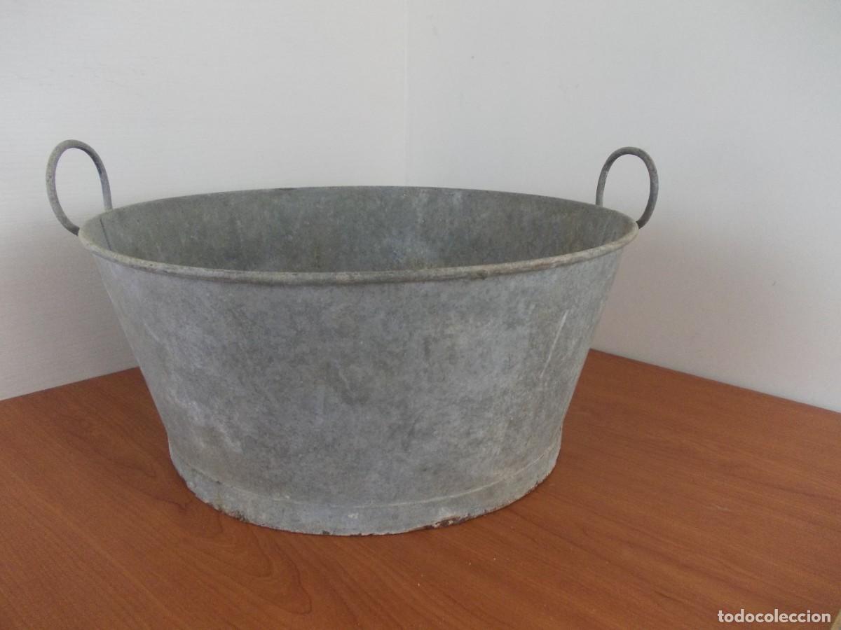 Antig&uuml;edades: Barre&ntilde;o zinc galvanizado antiguo tina &oacute;xido vintage rustico decoraci&oacute;n hogar