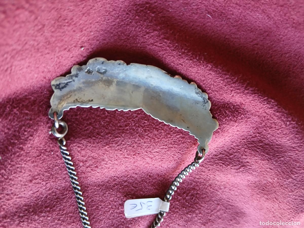 Antig&uuml;edades: Collar de plata para botella de anis - Foto 2