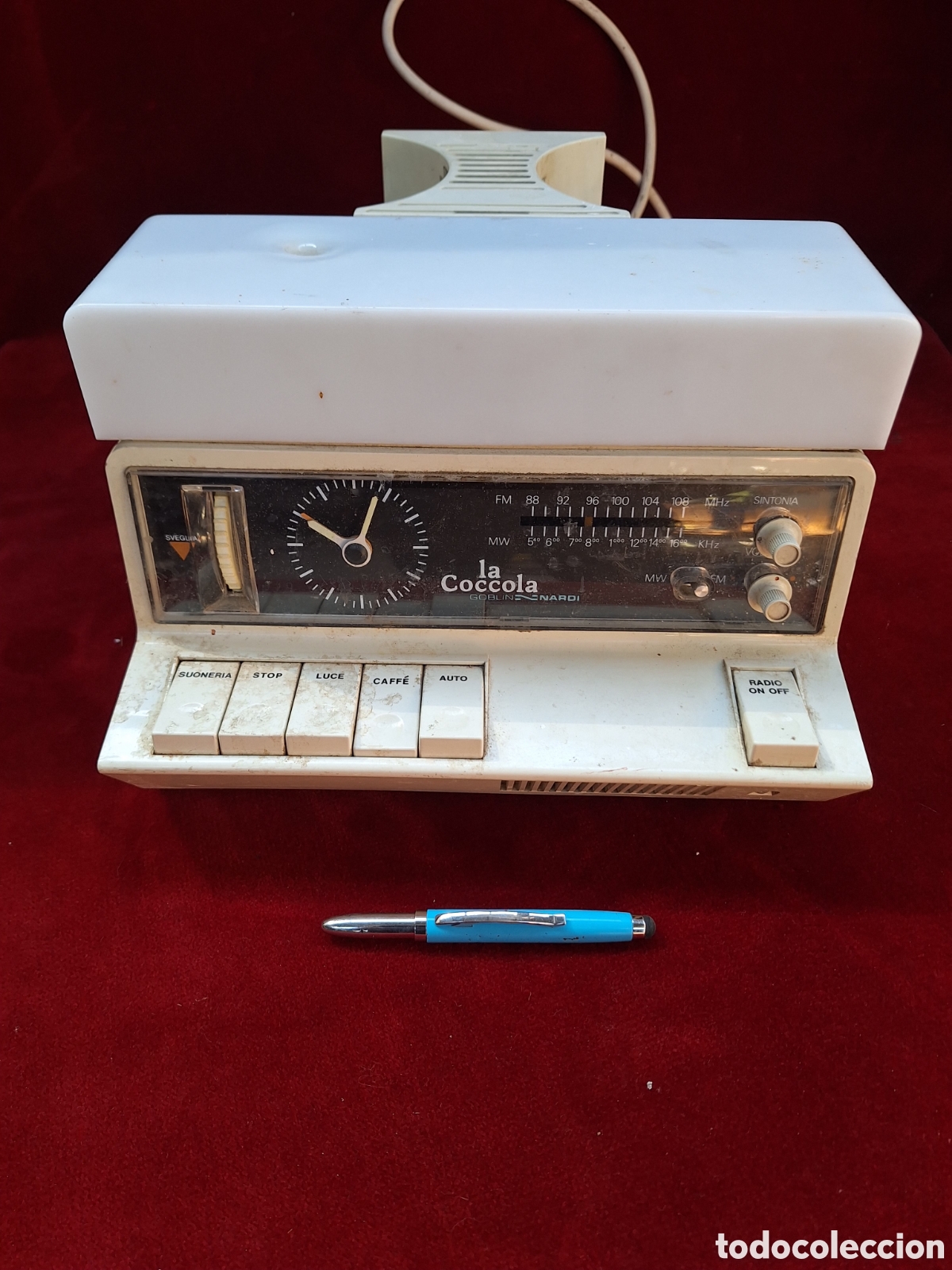 Antig&uuml;edades: Cafetera-tetera con radio despertador La Coccola!