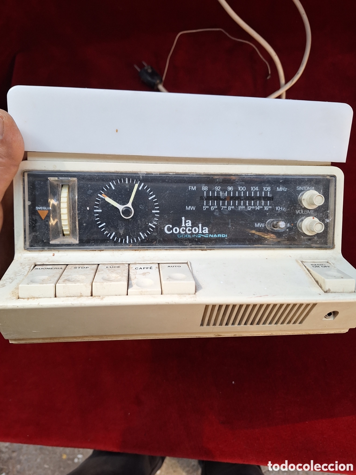 Antig&uuml;edades: Cafetera-tetera con radio despertador La Coccola!