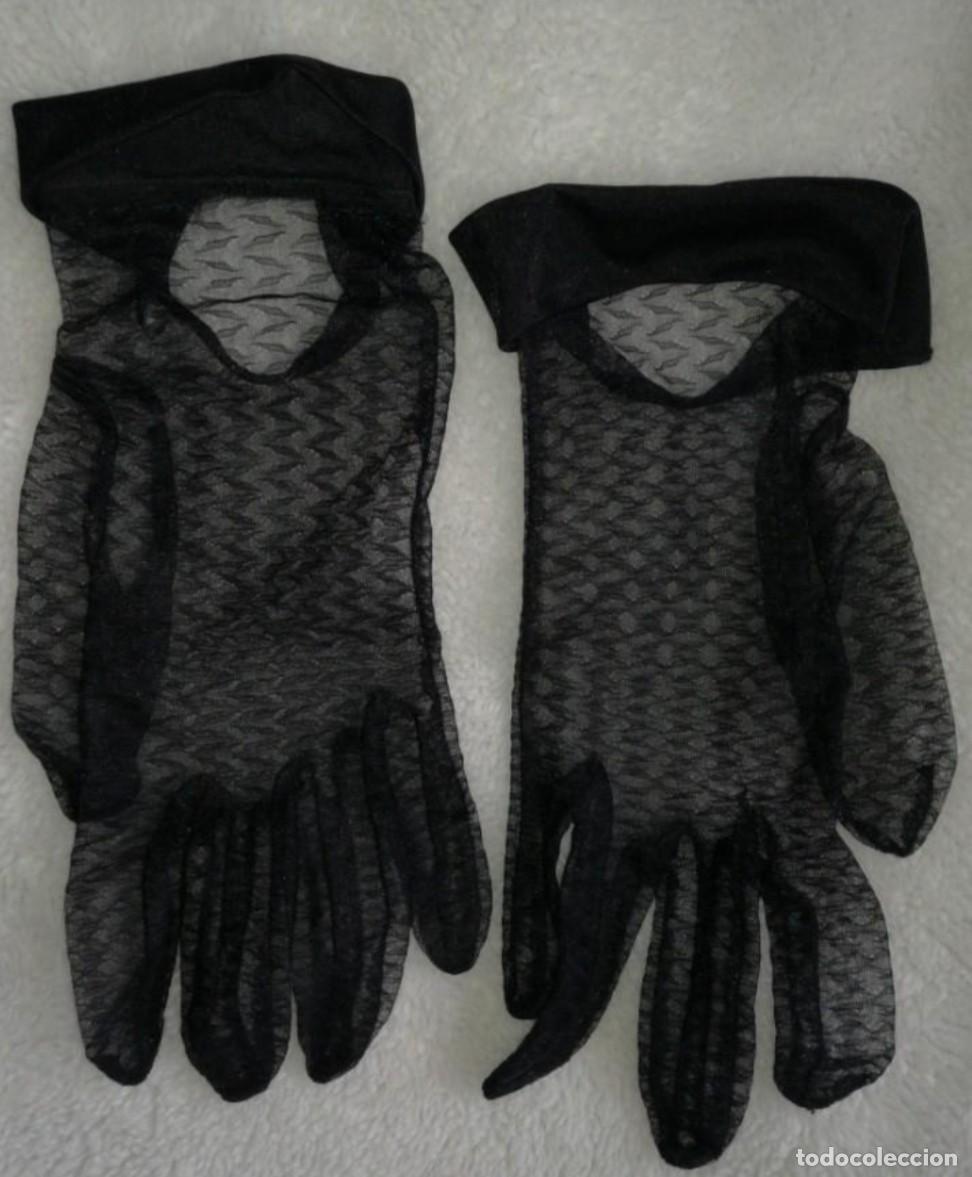 Antiques: Guantes tipo encaje o malla para misa