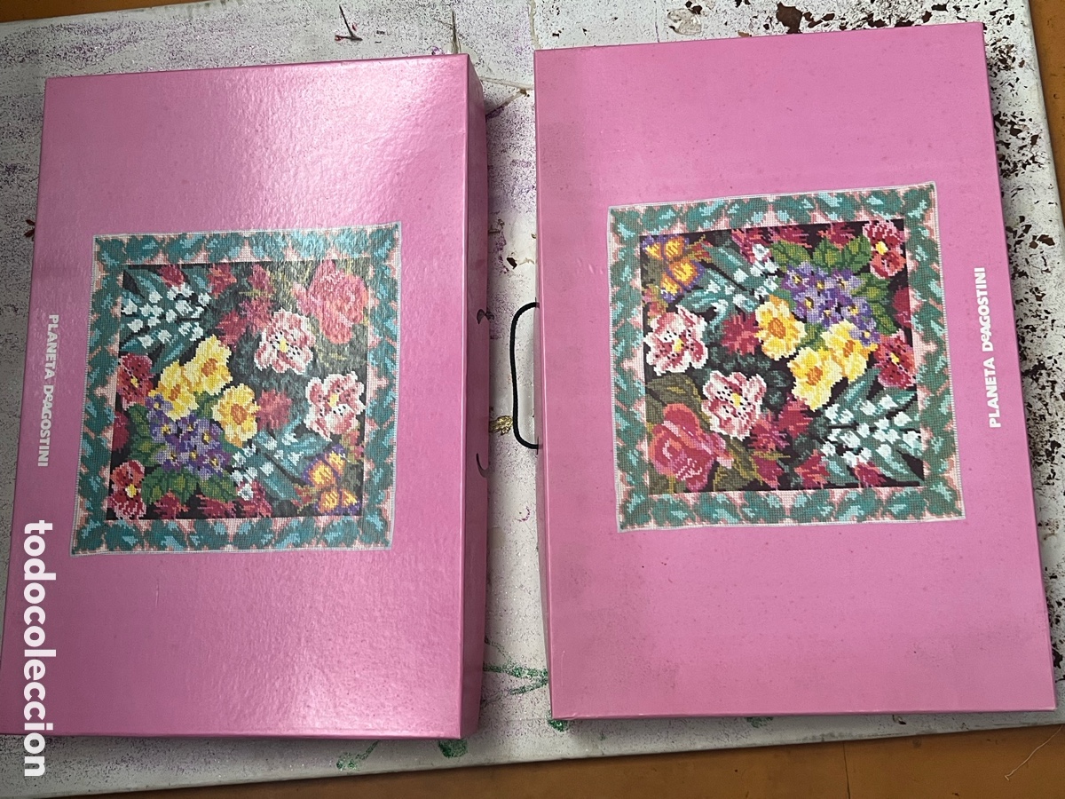 Antiquit&eacute;s: ✅ Dos cajas PATRONES PUNTO DE CRUZ PLANETA DEAGOSTINI