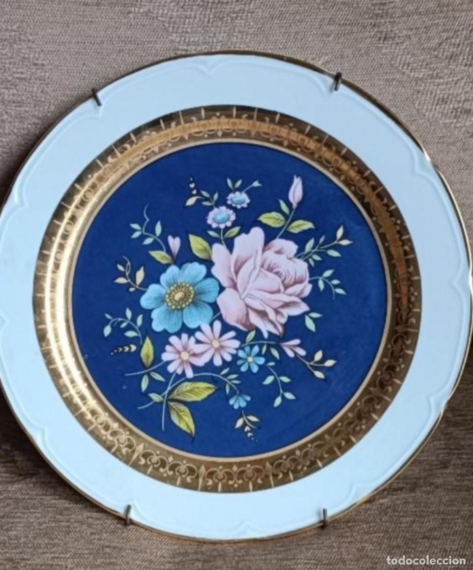 Oggetti Antichi: Plato decorativo motivo floral