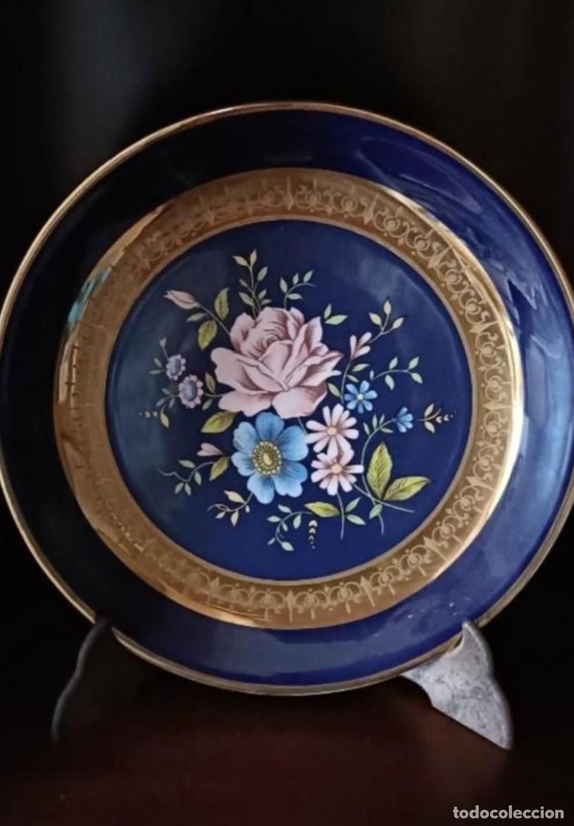 Antiguidades: Plato decorativo motivo floral