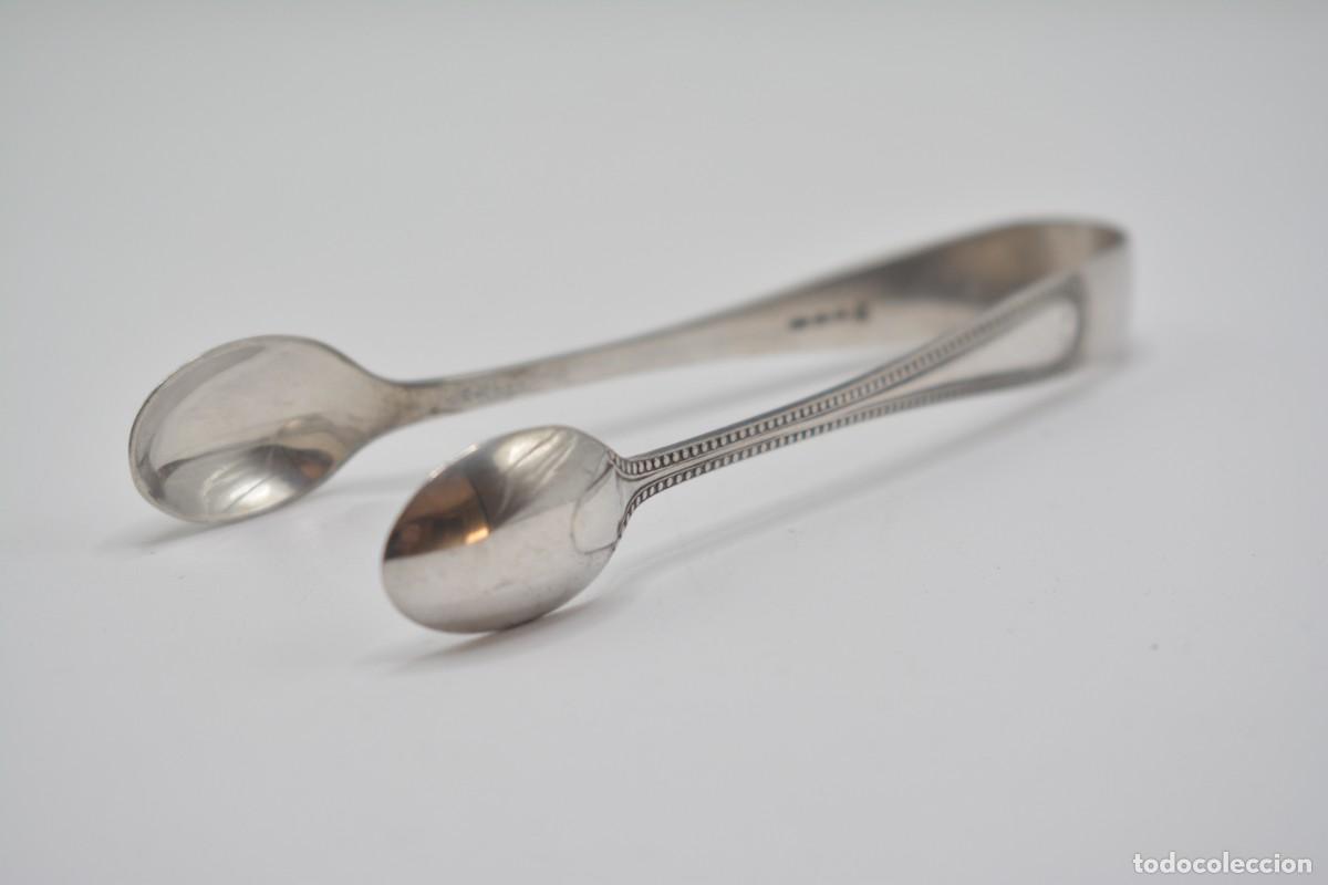 Antiguidades: Pinzas para az&uacute;car victorianas - Atkin Brothers -Plateado