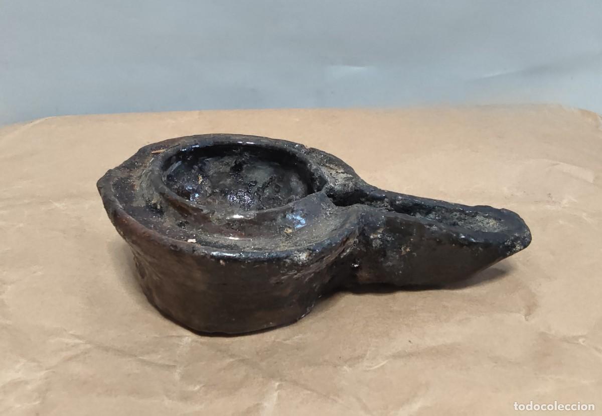 Antig&uuml;edades: L&aacute;mpara/lucerna de aceite &aacute;rabe, s.XVIII - Foto 1