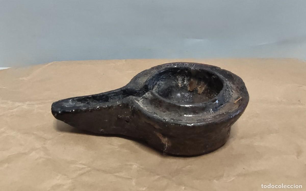 Antig&uuml;edades: L&aacute;mpara/lucerna de aceite &aacute;rabe, s.XVIII - Foto 2