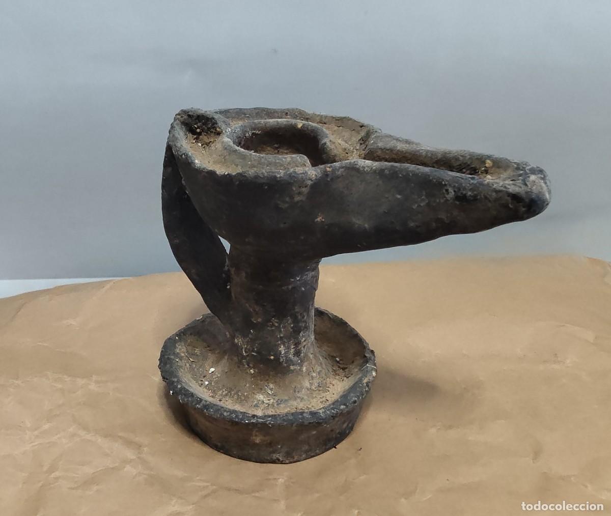 Antiquit&auml;ten: L&aacute;mpara/lucerna de aceite &aacute;rabe, s.XVI/XVII