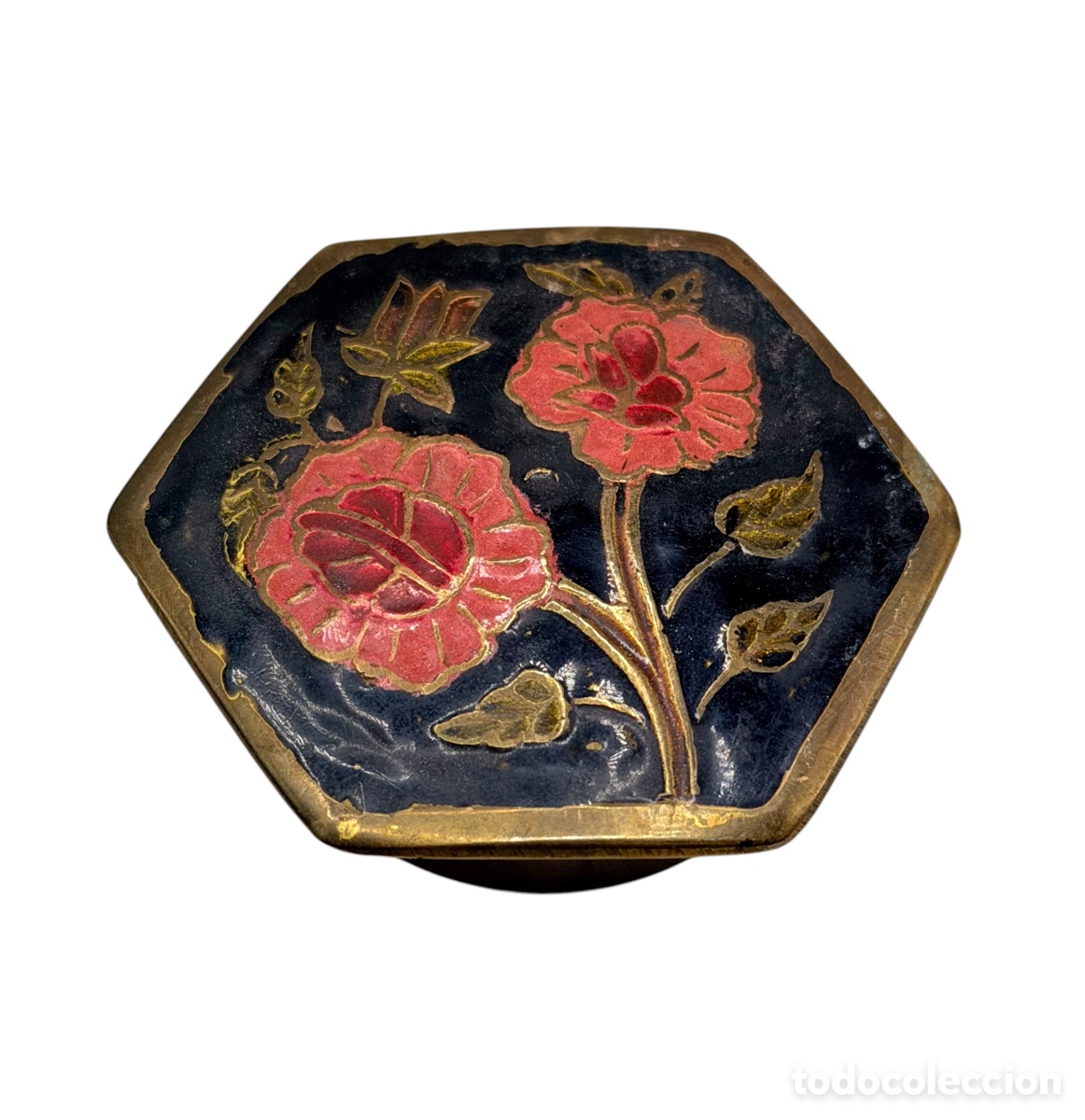 Oggetti Antichi: Antigua Caja Esmaltada