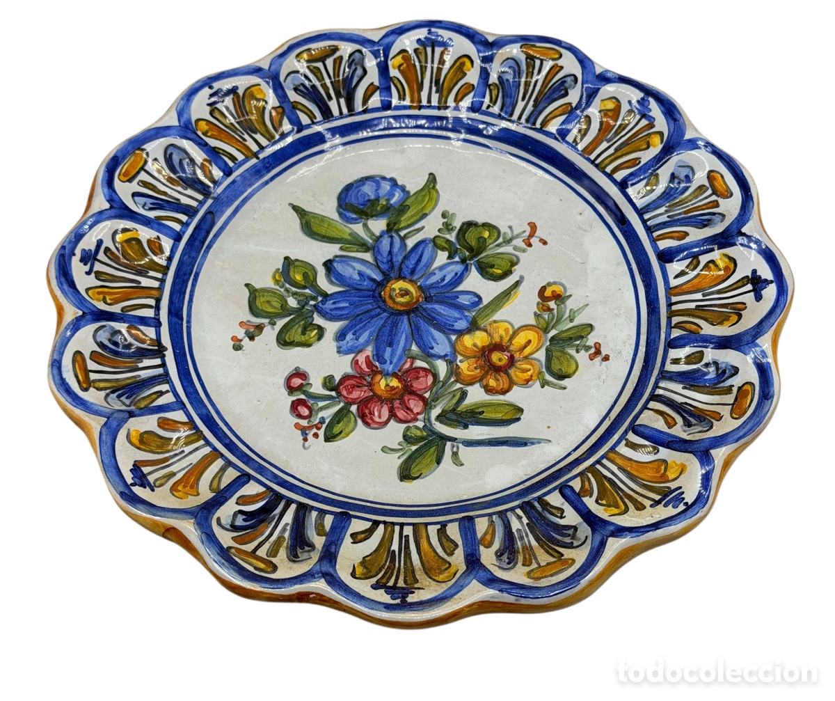 Oggetti Antichi: Antiguo Plato Cer&aacute;mica de Talavera