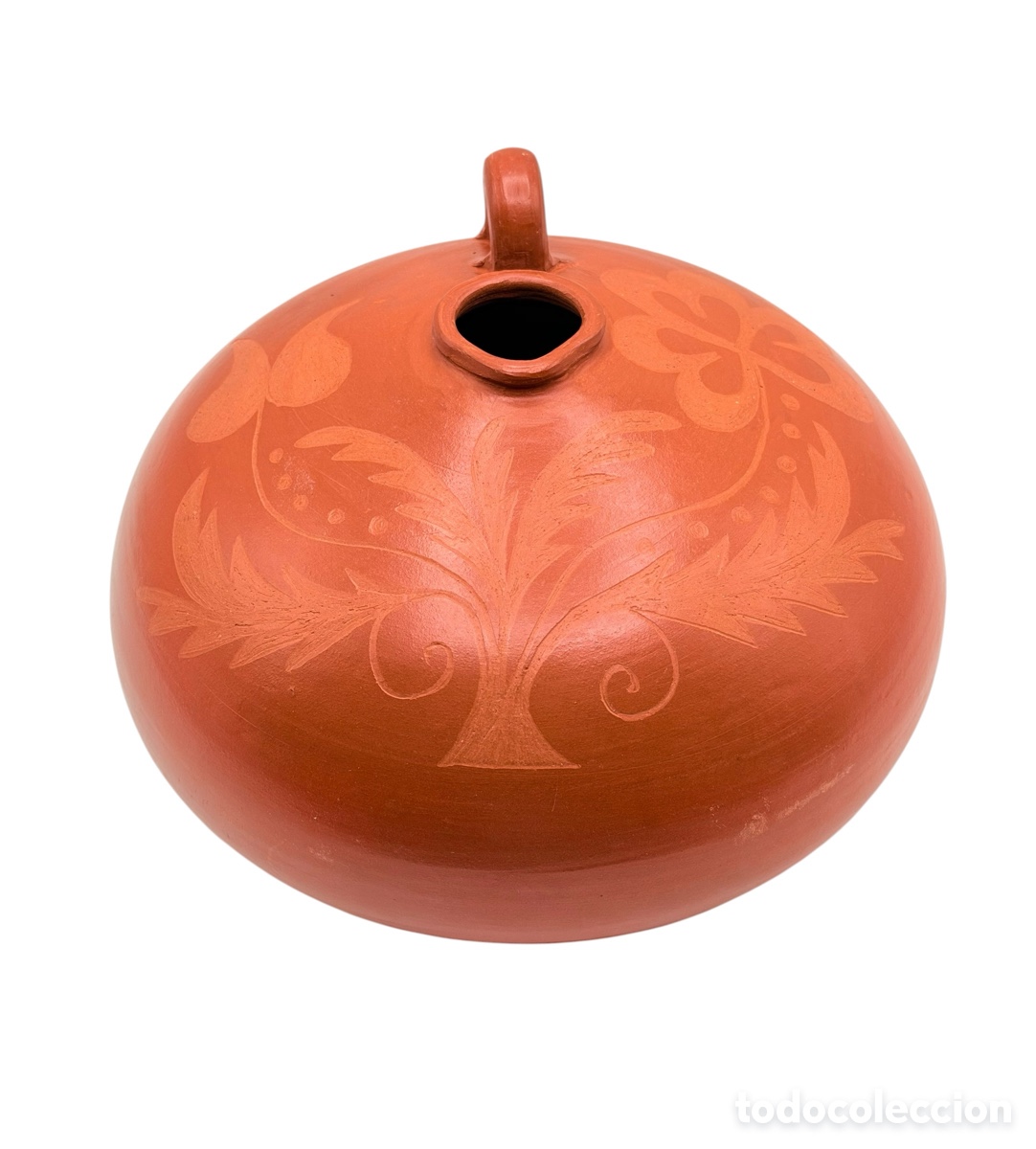 Antig&uuml;edades: Pieza de Barro de Cer&aacute;mica Extinta Firmada