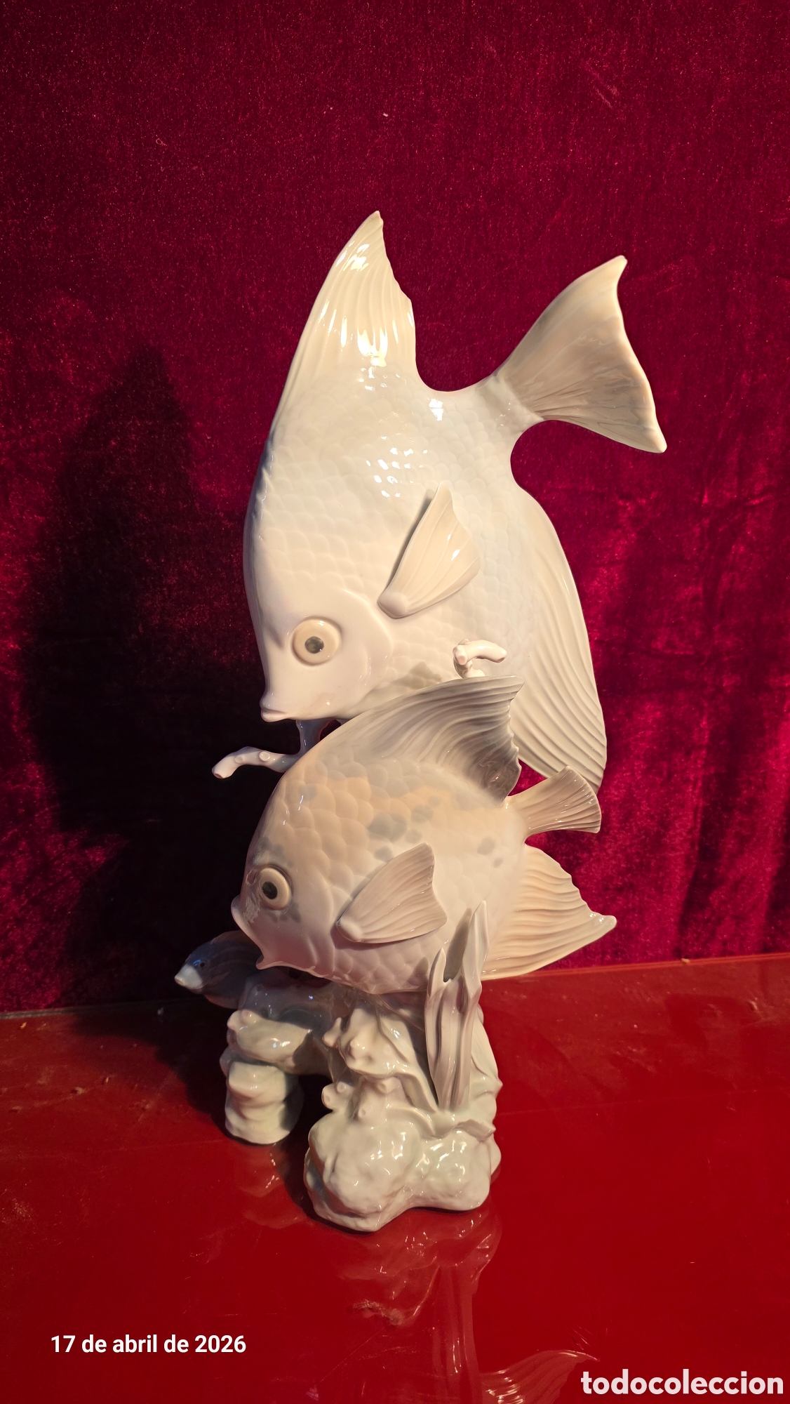 Antig&uuml;edades: Figura porcelana lladro gran barrera de coral