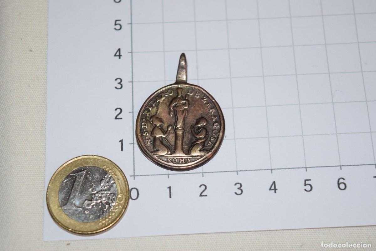 Antig&uuml;edades: Muy antigua, ROMA - N. S. del PILAR, Zaragoza / N. S. del TREMEDAL - Bronce o similar - &iexcl;Mira fotos!