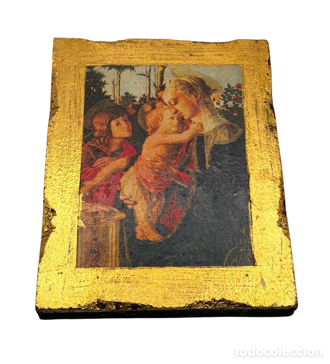 Antiguidades: Antiguo Icono Religioso en Madera