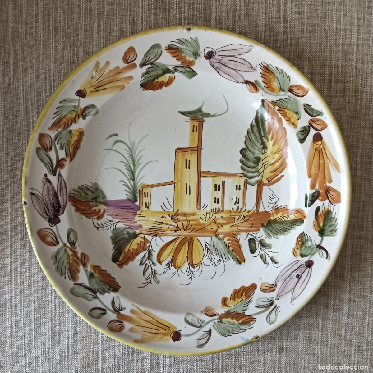 Antiques: ANTIGUO PLATO DE CERAMICA