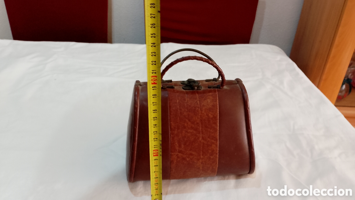 Antig&uuml;edades: Antiguo cabas o bolso de mano - Foto 7