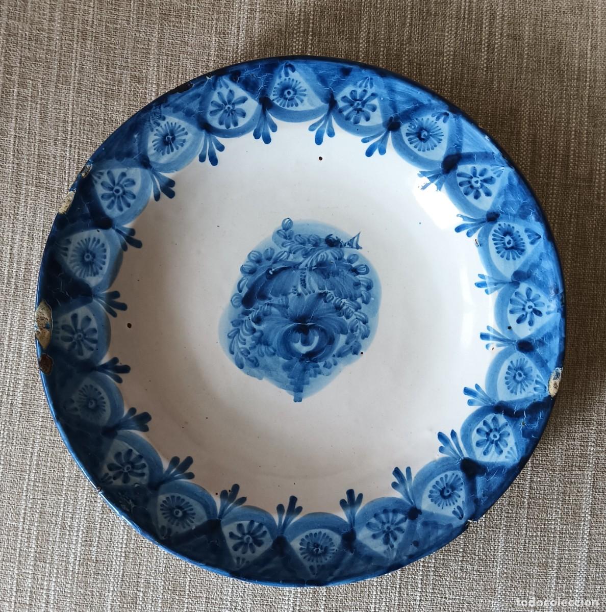 Antig&uuml;edades: ANTIGUO PLATO DE CERAMICA DE MANISES