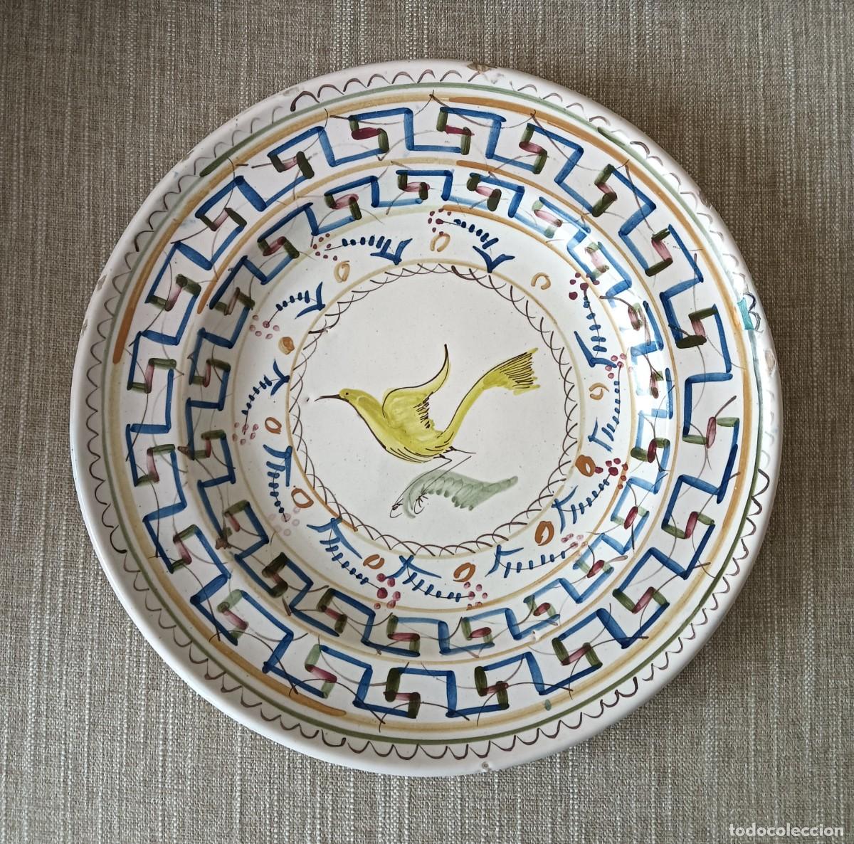 Antig&uuml;edades: ANTIGUO PLATO DE CERAMICA DE MANISES
