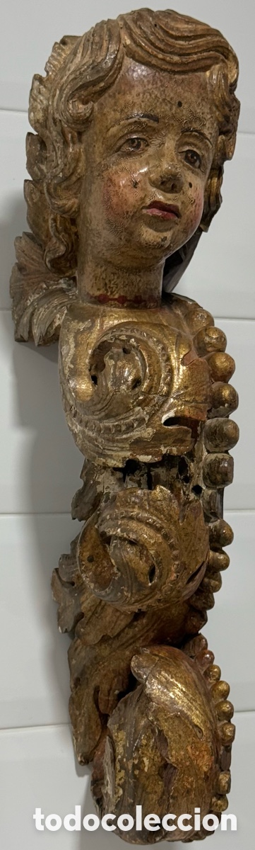 Antiguidades: PRECIOSO QUERUB&Iacute;N SIGLO XVIII