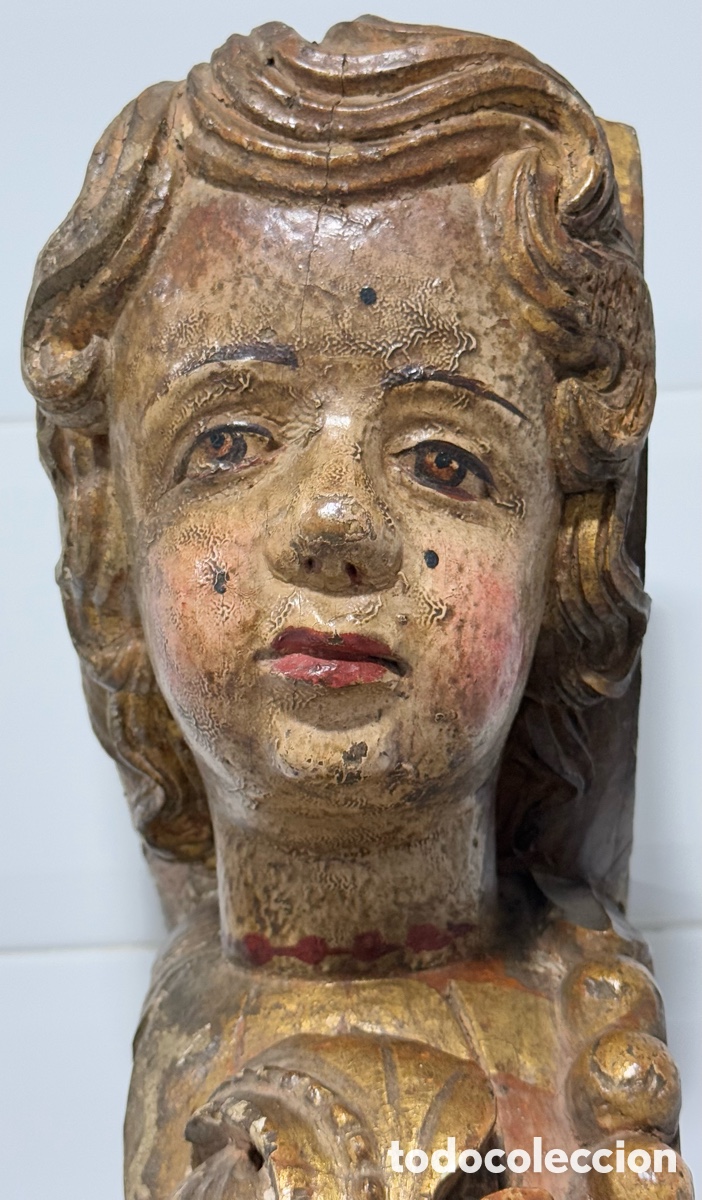 Antig&uuml;edades: PRECIOSO QUERUB&Iacute;N SIGLO XVIII - Foto 7