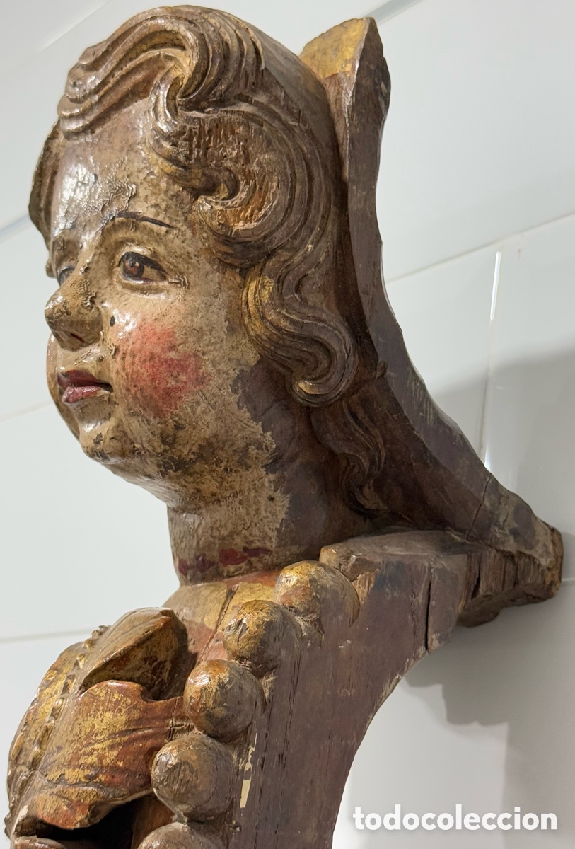 Antig&uuml;edades: PRECIOSO QUERUB&Iacute;N SIGLO XVIII - Foto 10