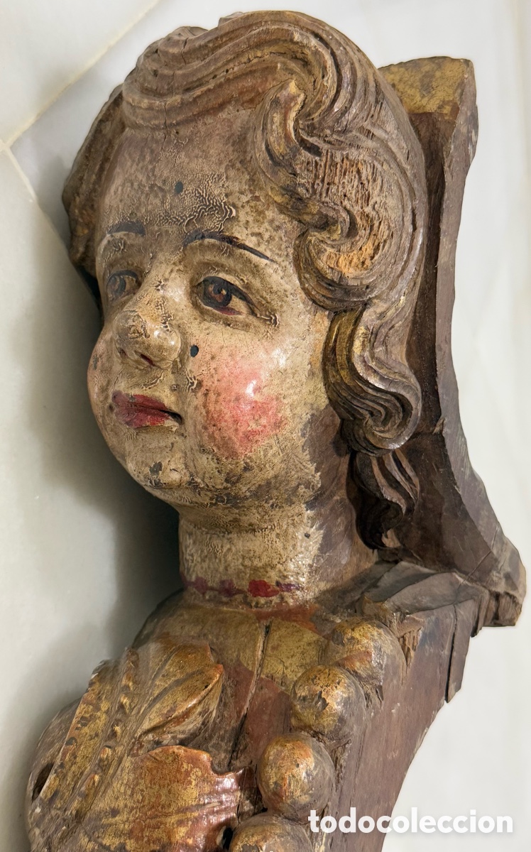 Antig&uuml;edades: PRECIOSO QUERUB&Iacute;N SIGLO XVIII - Foto 19