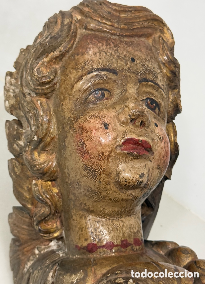 Antig&uuml;edades: PRECIOSO QUERUB&Iacute;N SIGLO XVIII - Foto 23