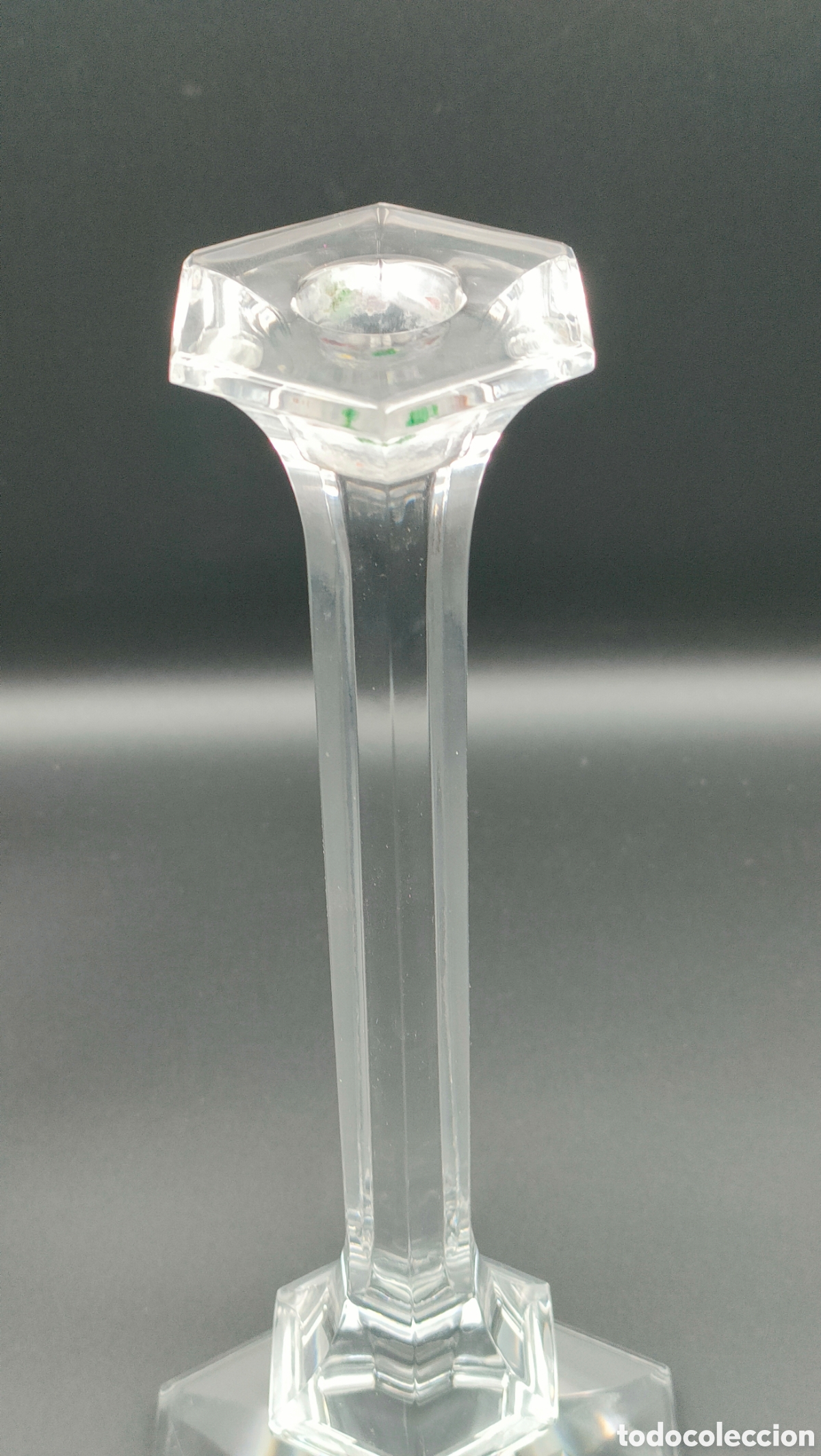 Antig&uuml;edades: Candelabro cristal Val Saint Lambert - Foto 3