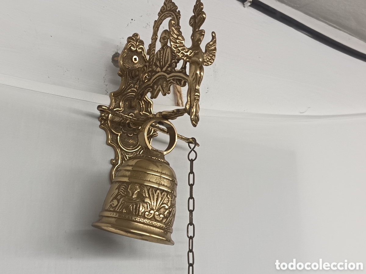 Oggetti Antichi: CAMPANA, LLAMADOR DE CONVENTO, BONITA CAMPANA DE LAT&Oacute;N S. XX