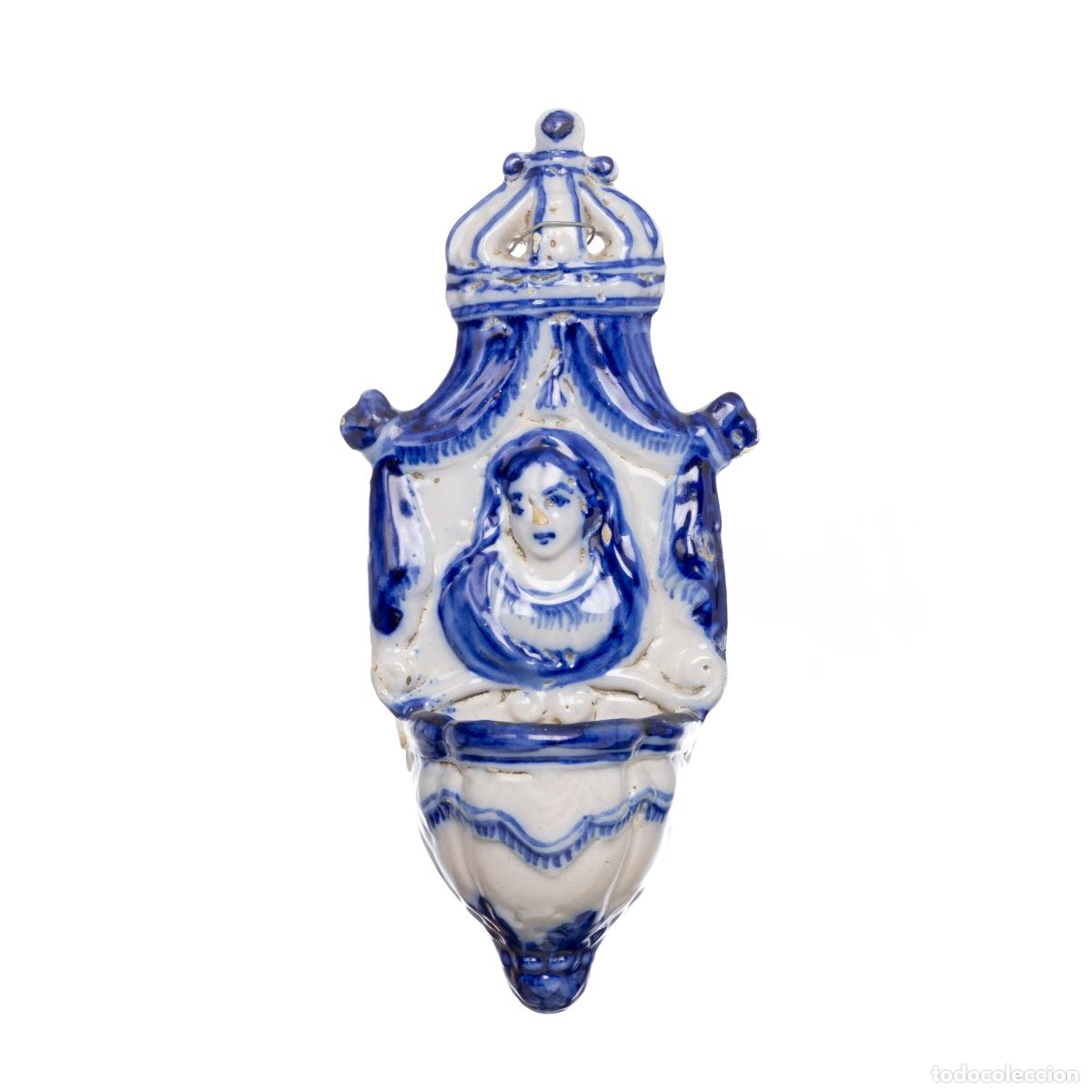 Oggetti Antichi: Pila bautismal colgante de cer&aacute;mica