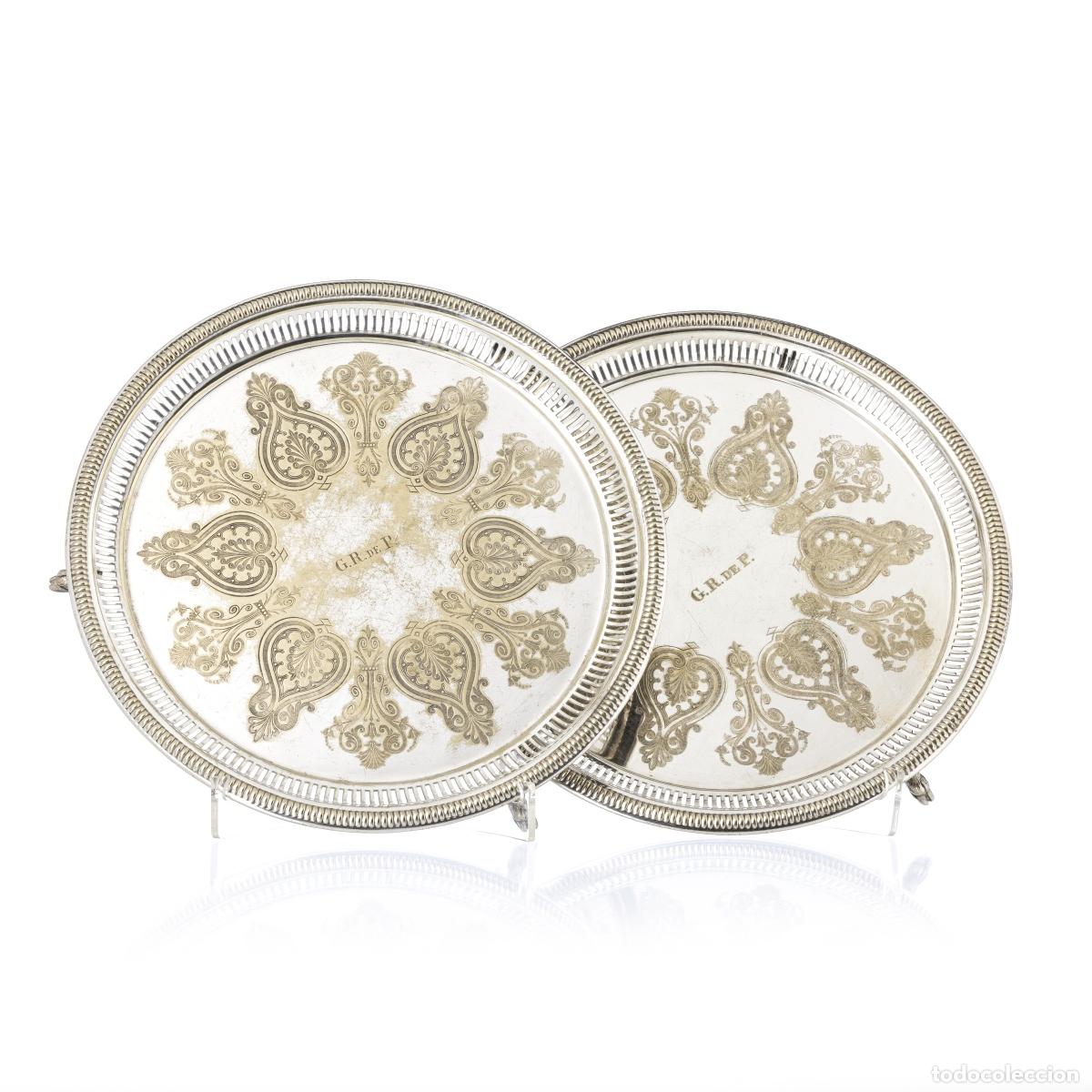 Antiquit&eacute;s: PAR DE ENSALADA EN UNA CONCHA PEQUE&Ntilde;A