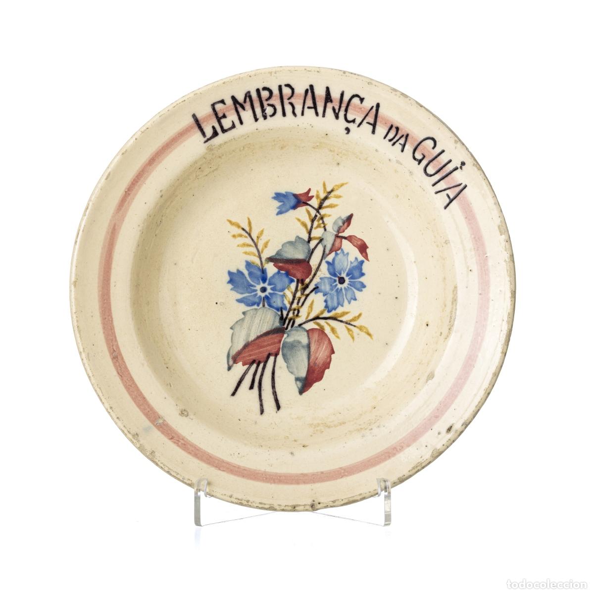 Antiques: PLATO PARA HABLAR HECHO DE LOZA