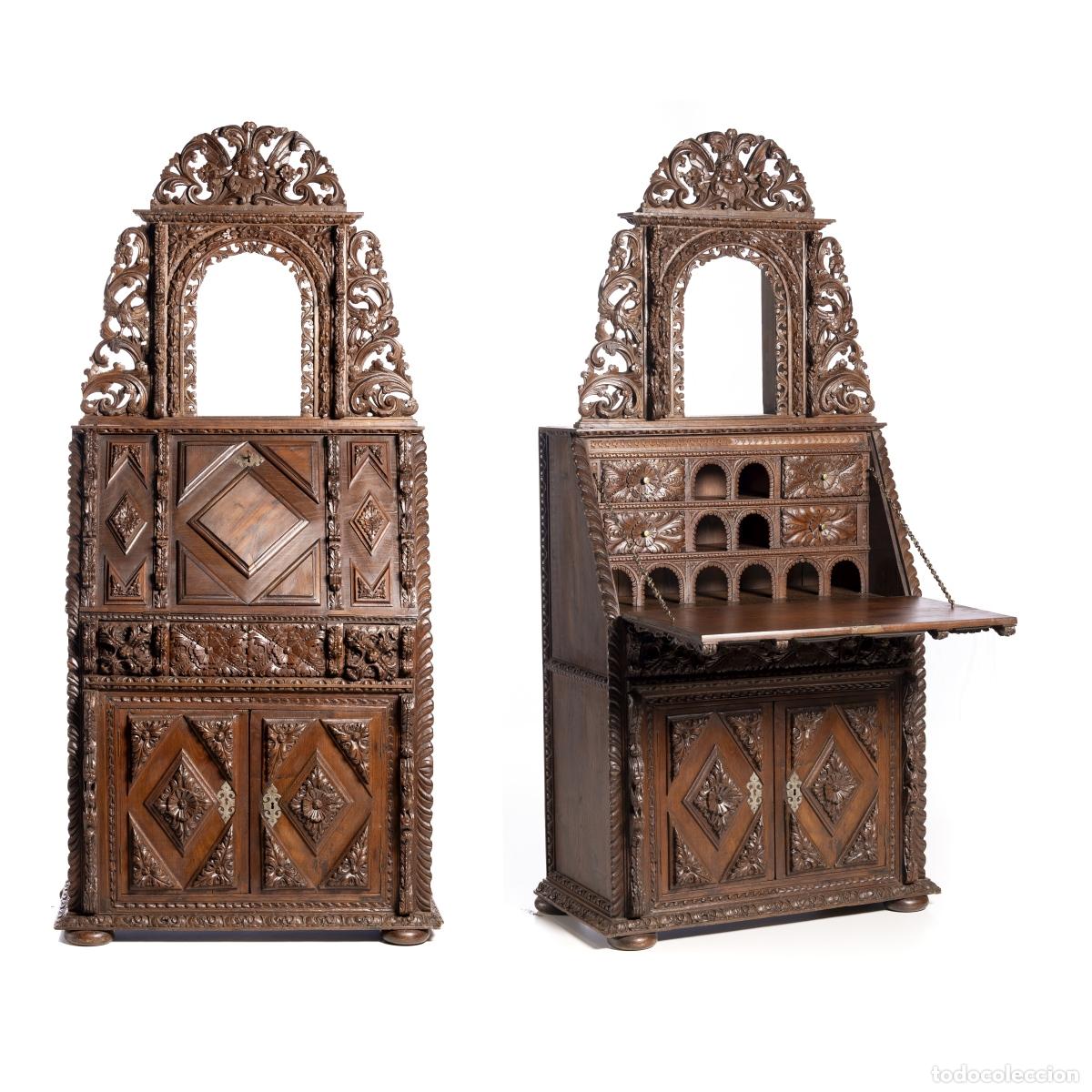 Antiques: Escritorio r&uacute;stico con nicho