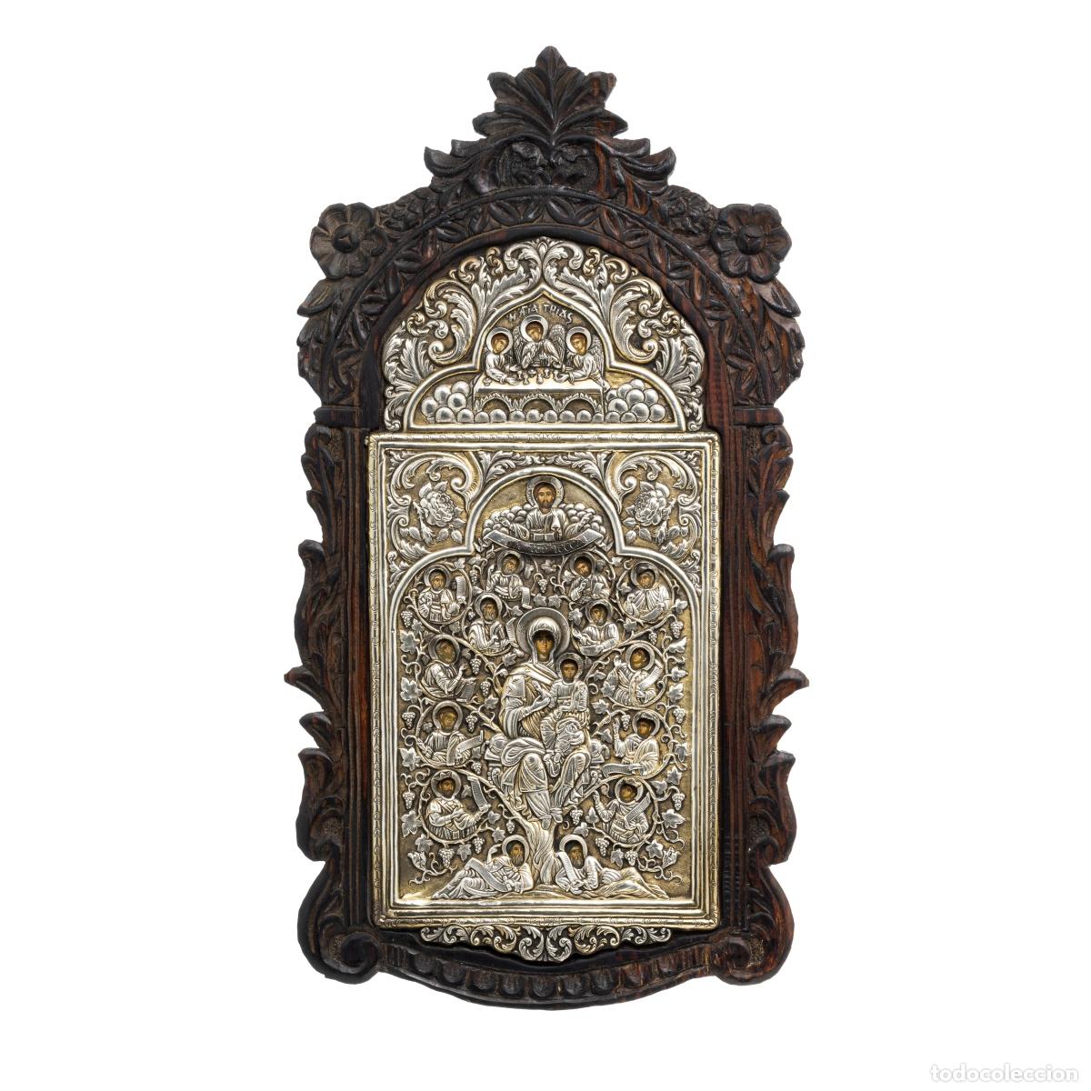 Antig&uuml;edades: Icono ortodoxo con plata. - Foto 1