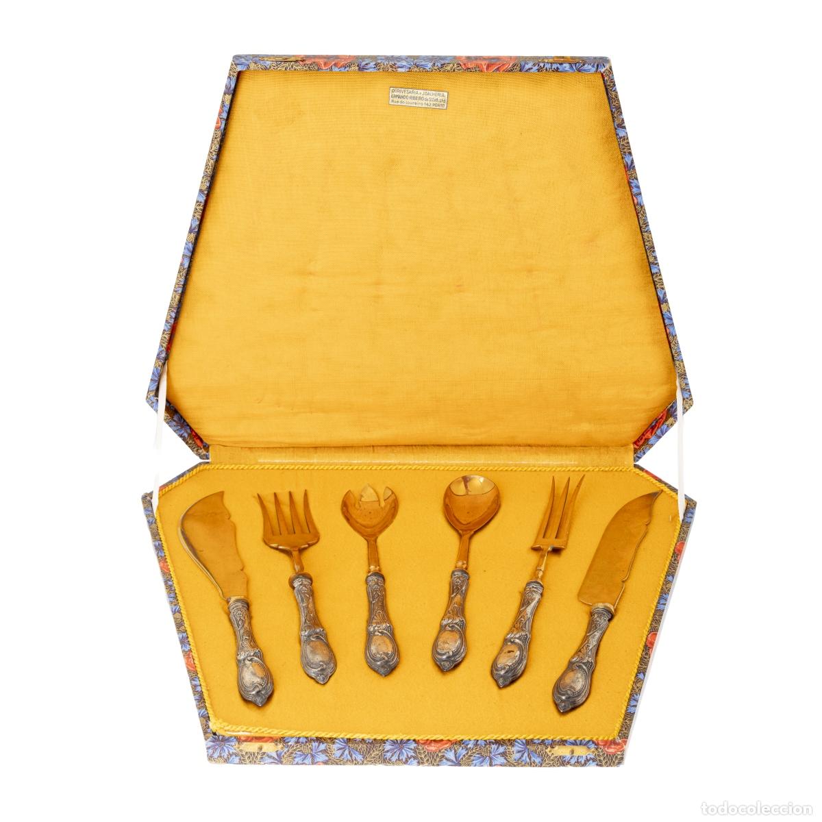 Antig&uuml;edades: JUEGO DE CUBIERTOS DE PLATA PARA SERVIR - Foto 2