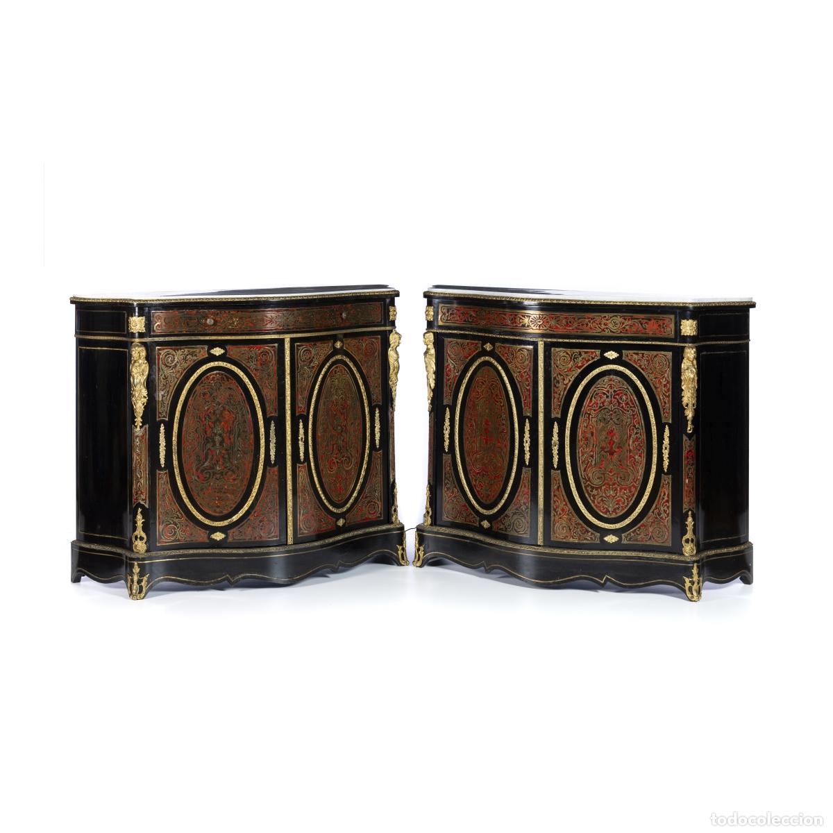 Oggetti Antichi: PAR DE ARMARIOS BOULLE