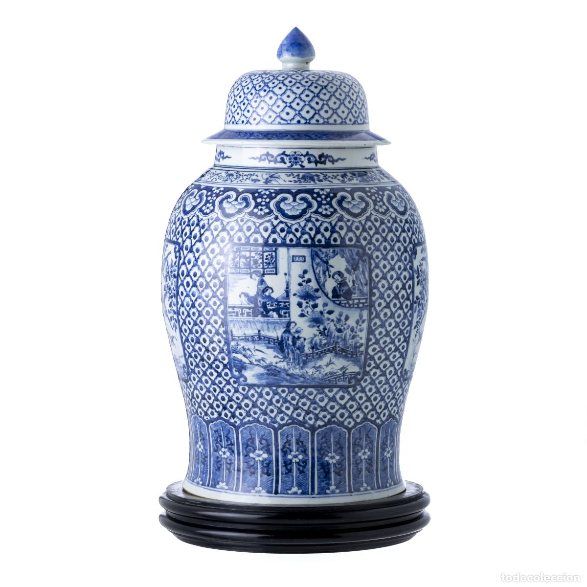 Antiquit&eacute;s: Recipiente grande con tapa