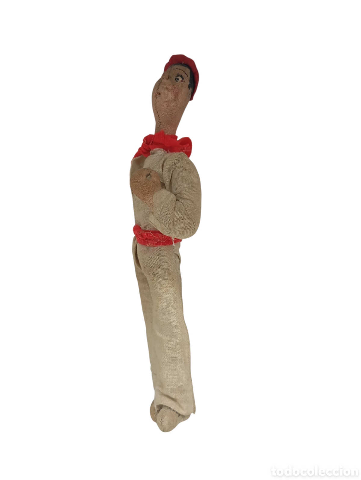 Antiquit&auml;ten: MU&Ntilde;ECO ANTIGUO PAIS VASCO TXISTULARI TRAPO ARTESANAL PP. S. XX FIGURA 20 cm EUSKALERRIA ETNOGRAFIA