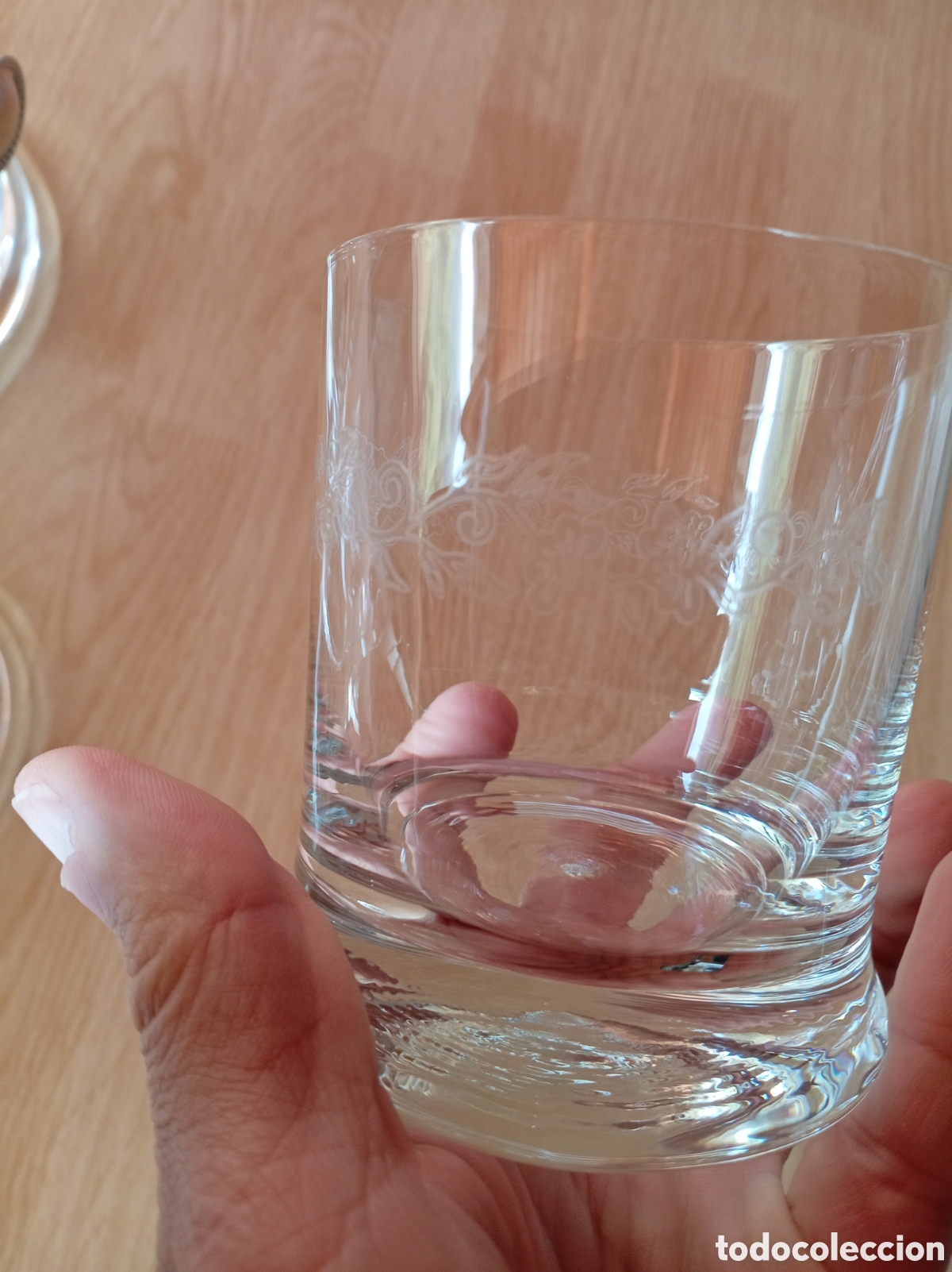 Antig&uuml;edades: Cubitera de cristal con asas y vasos - Foto 3