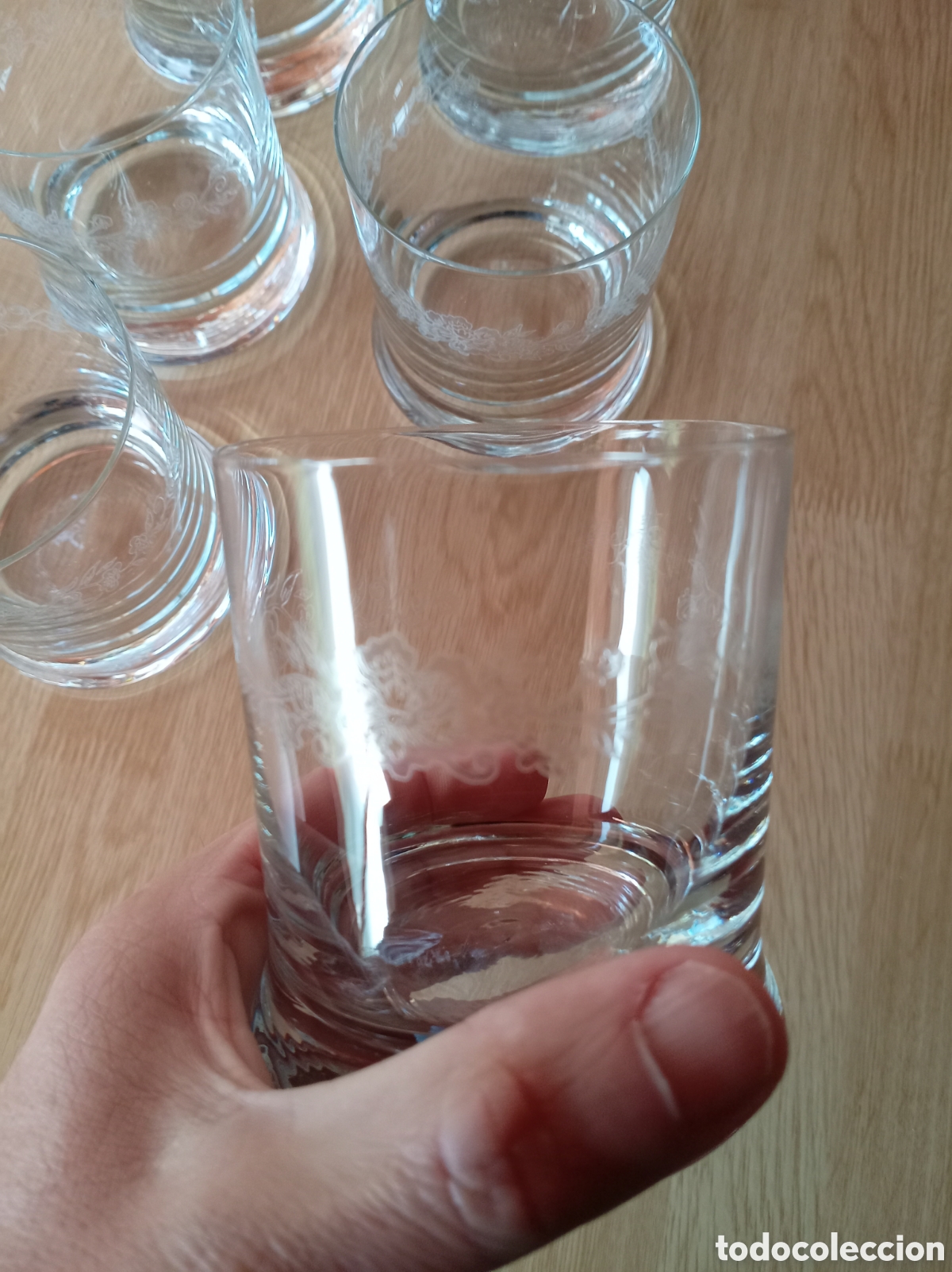 Antig&uuml;edades: Cubitera de cristal con asas y vasos - Foto 9
