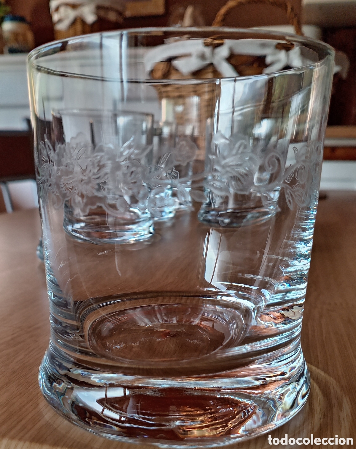 Antig&uuml;edades: Cubitera de cristal con asas y vasos - Foto 10
